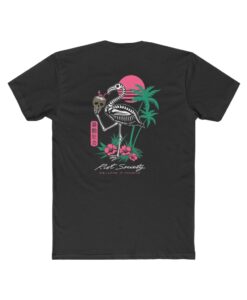 Tropical Skeleton Flamingo T-Shirt 1