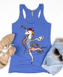 Unicorn Painter Tank Top ZNF08