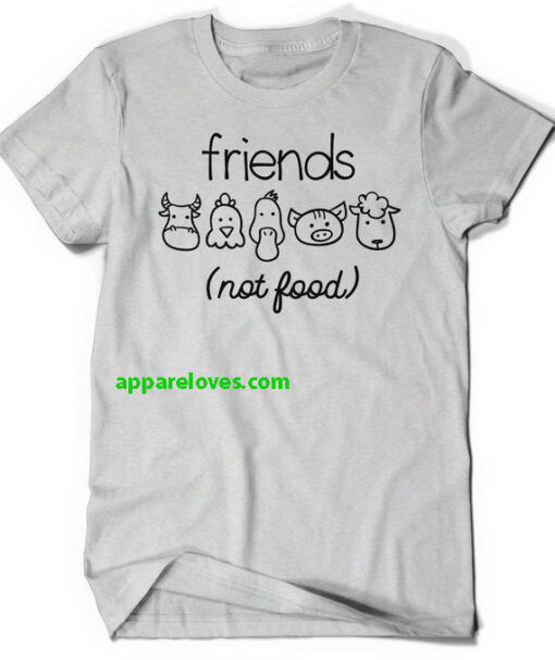 Vegan Shirt Friends Not Food Shirt thd
