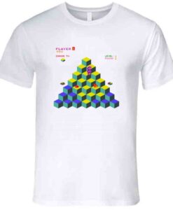 Video Game Gamer T shirt Qbert Atari Game T Shirt