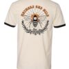 Wayward & Wild - Retro Bee Wild Ringer T Shirt Back