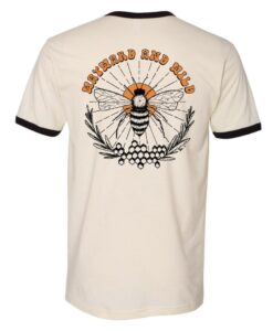 Wayward & Wild - Retro Bee Wild Ringer T Shirt Back