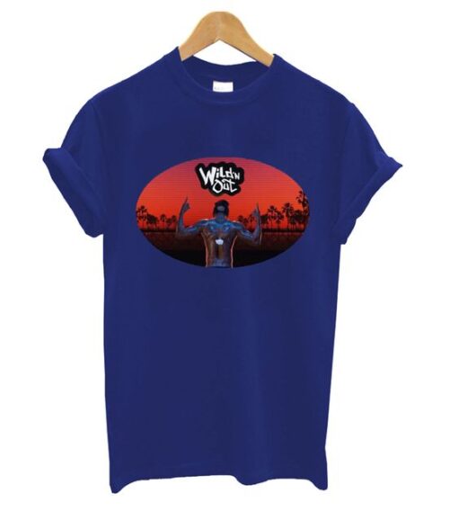 Wild n Out Men's Blue T Shirt ZNF08