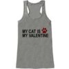 Womens Cat Anti Valentines Day Tank Top ZNF08