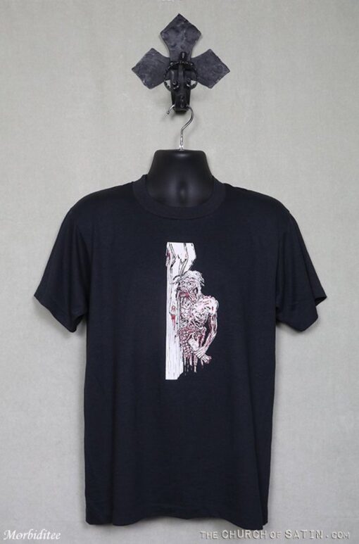 Zombie eating Christ, horror t-shirt, vintage rare, goth punk, Lucio Fulci Dario Argento George Romero, Night Day Return Living Dead movie