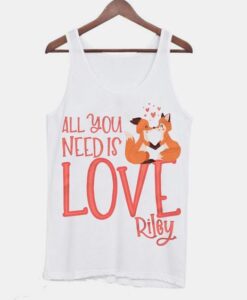 all you need is love valentine fox Tanktop ZNF08