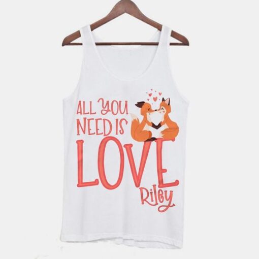 all you need is love valentine fox Tanktop ZNF08