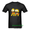 bart and lisa simpson scream t shirt thd