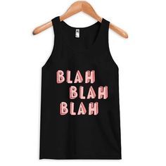 blah blah blah tank top ZNF08