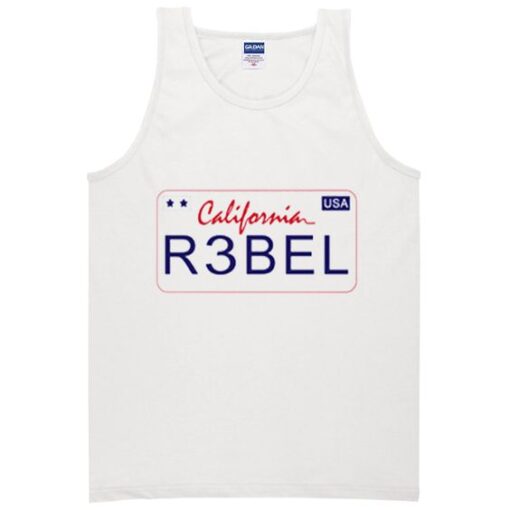 californa rebel USA tank top ZNF08
