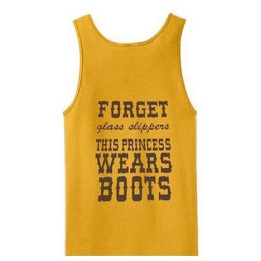forget glass slippers this princess wears boots tanktop ZNF08