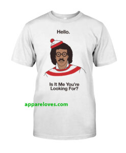 hello lionel richie waldo t shirt thd