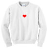 love heart sweatshirt