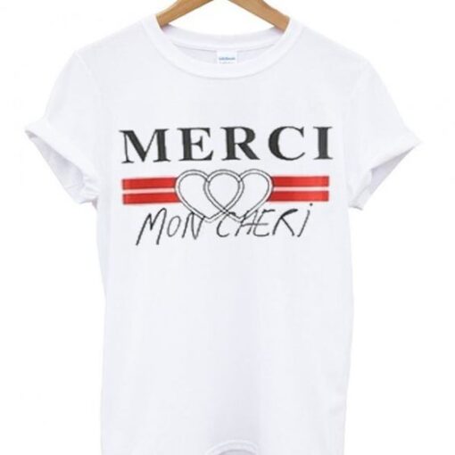merci mon cheri tshirt ZNF08
