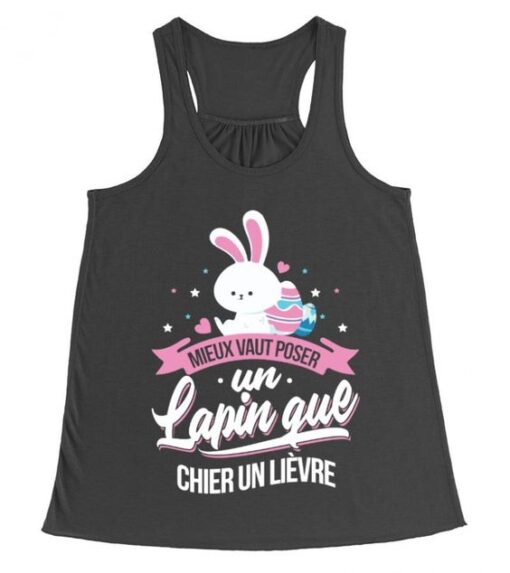 mieux vaut poser un lapin rabbit skin tanktop znf08